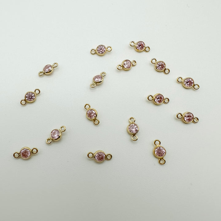 3mm GF birthstone connector / permanent jewelry supplies