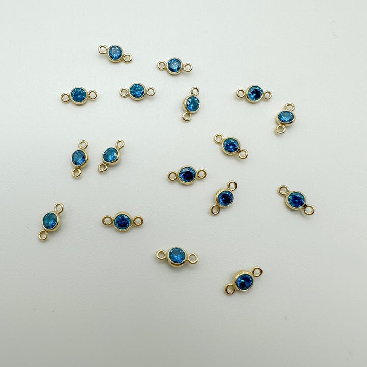 3mm GF birthstone connector / permanent jewelry supplies