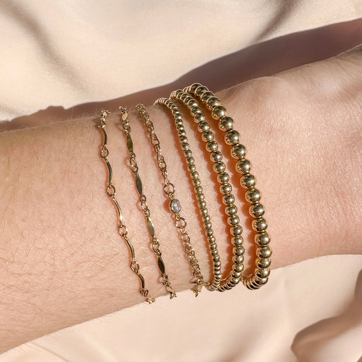 gold filled beaded bracelet essbe