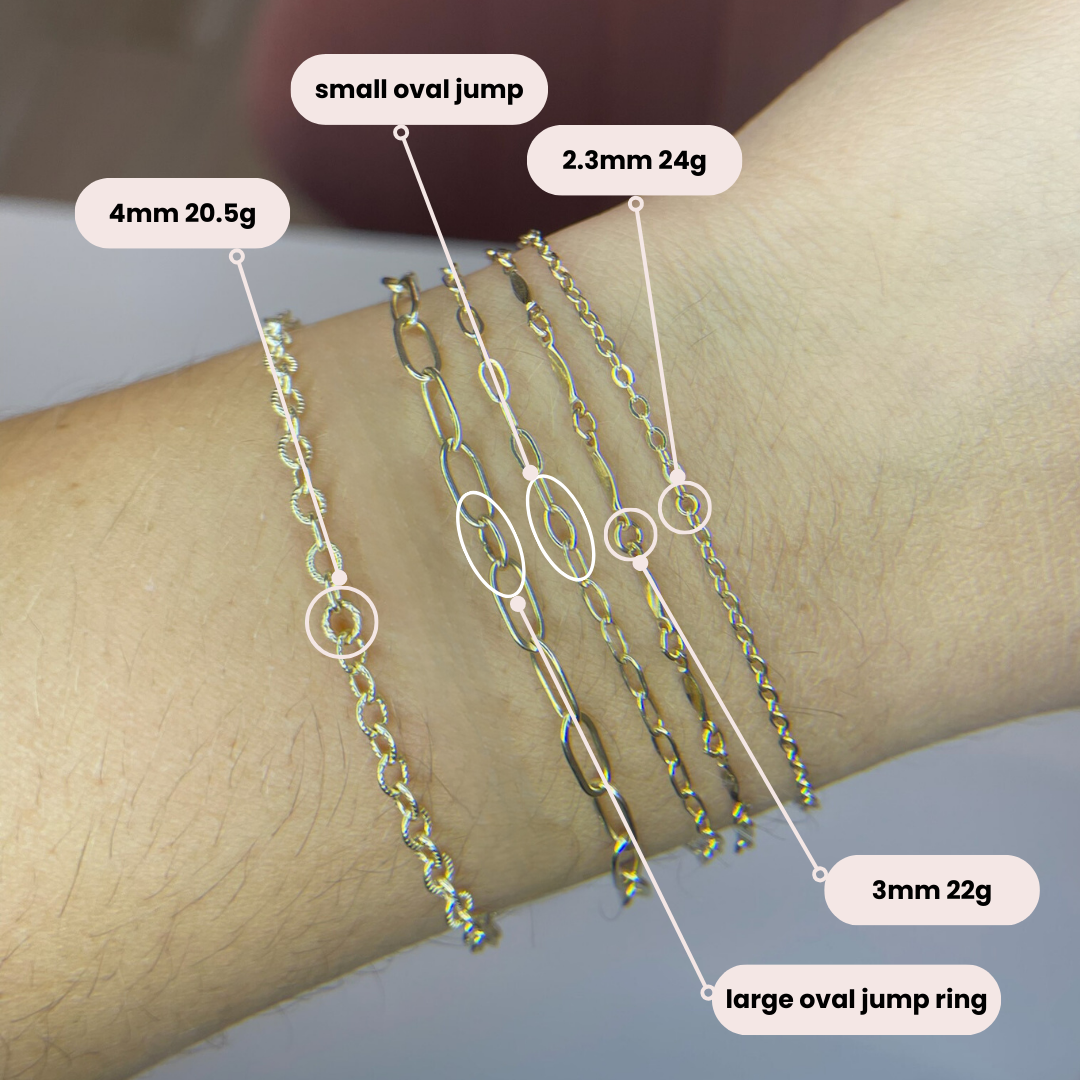 jump rings for permanent jewelry, how to choose the best jump ring, what size jump ring for permanent jewelry