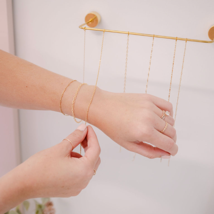 permanent jewelry chains, tesserae supply, retail promotions,