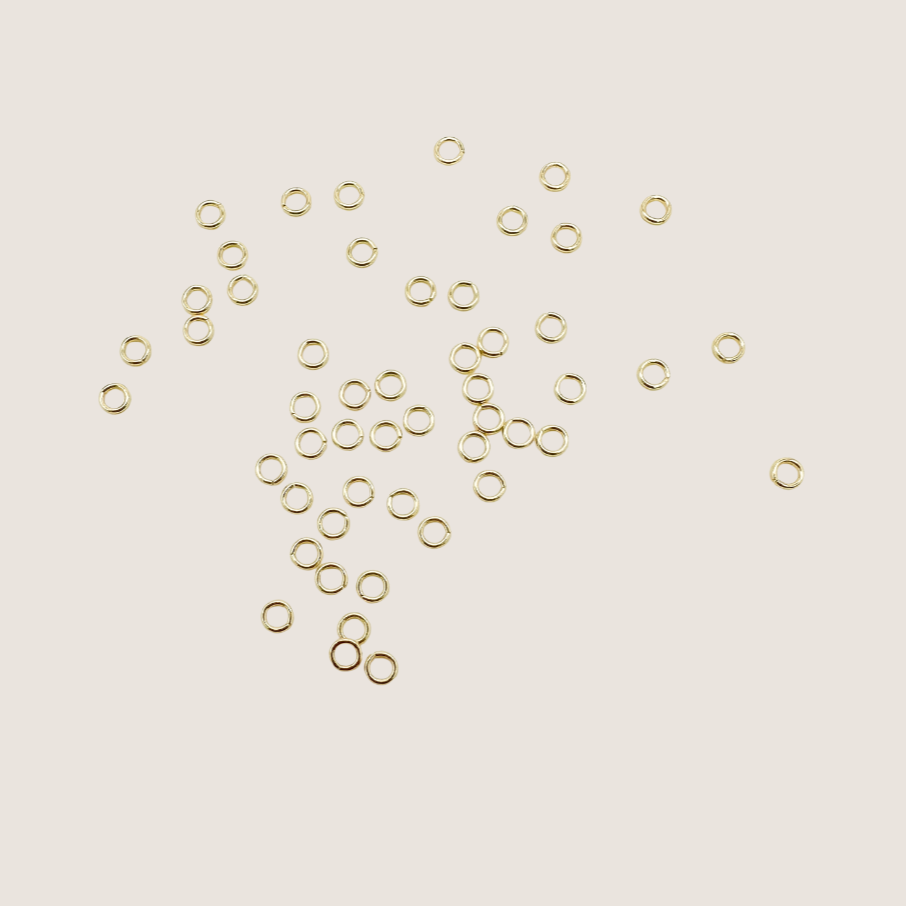 gold filled jump rings, jump rings, gold filled findings, permanent jewelry supplies, sterling silver jump rings, sterling silver findings