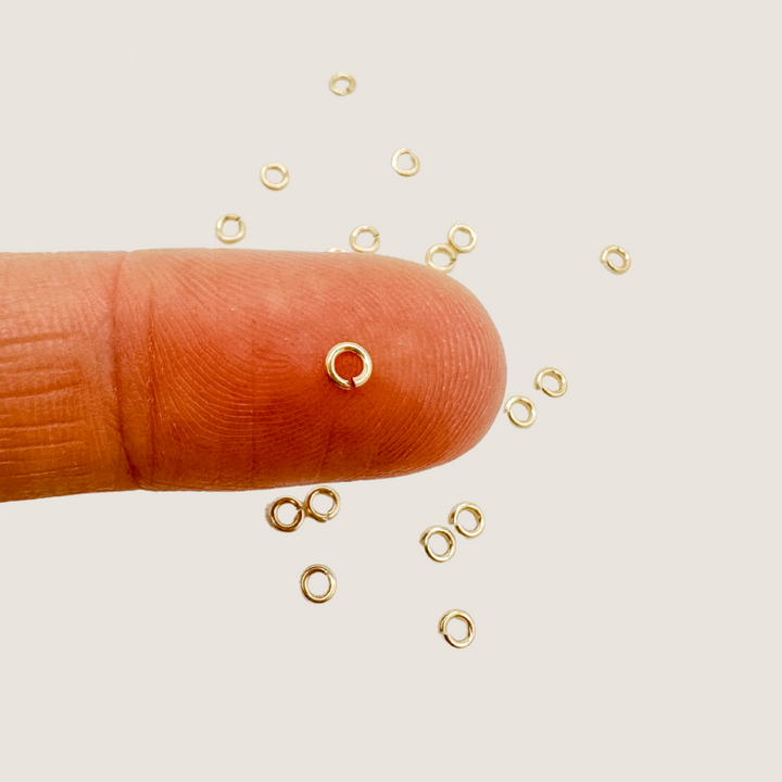 gold filled jump rings / permanent jewelry supplies / 2.8mm 22g gold filled jump ring / sterling silver jump rings / 2.8mm 22g sterling silver jump rings