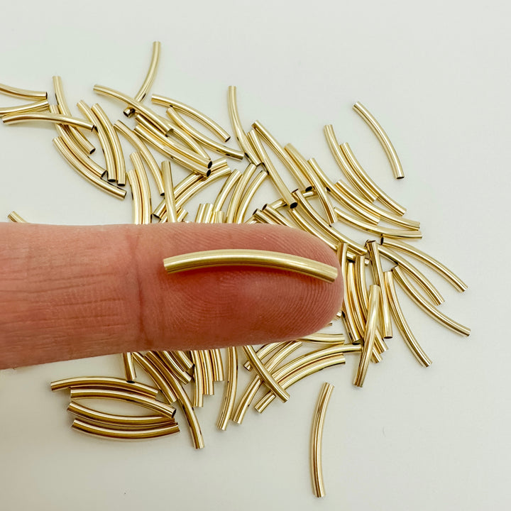 Curved Tube Beads 20mm