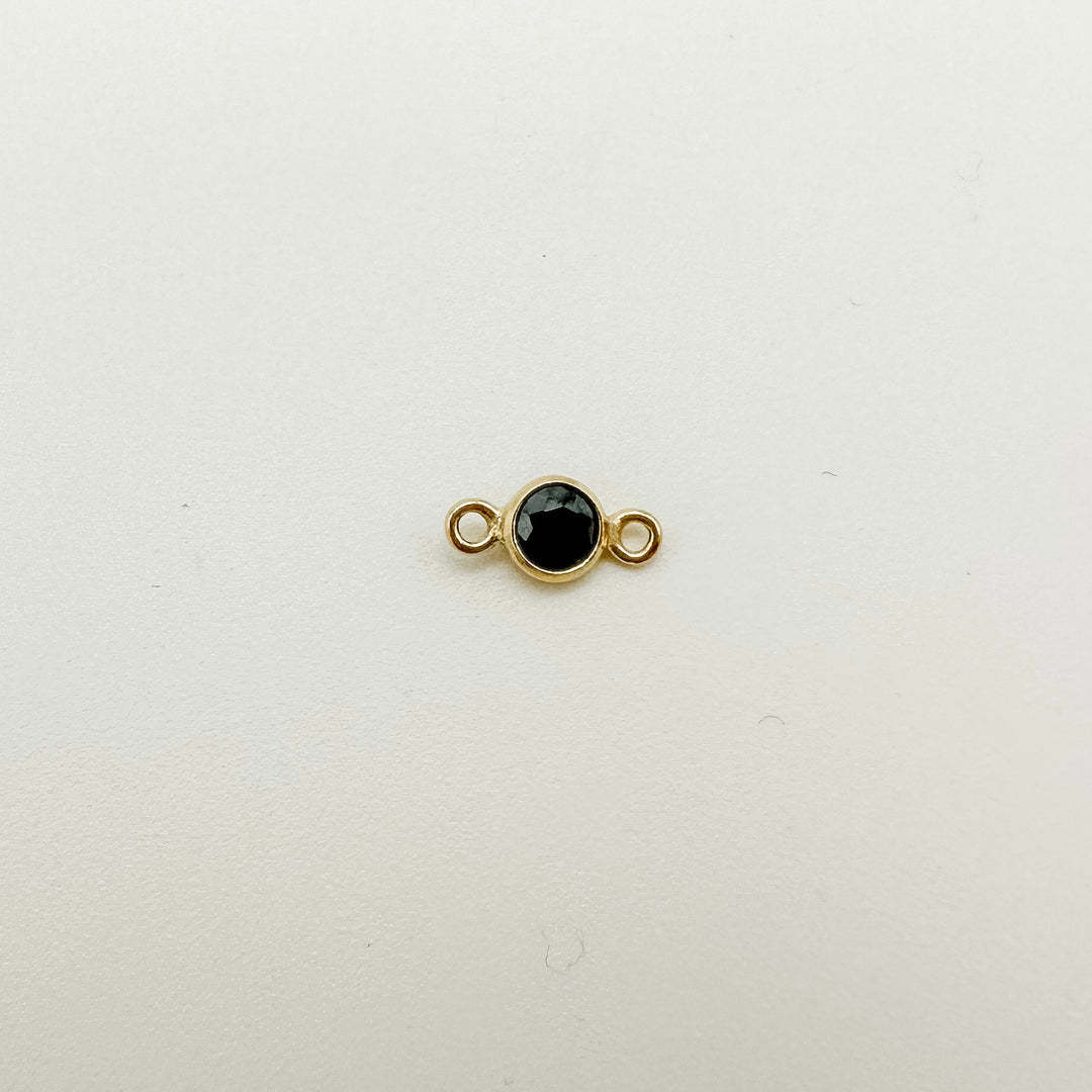 3mm connectors / 3mm black connectors / 3mm birthstone connectors / 3mm black cz connectors / permanent jewelry connectors / wholesale connectors