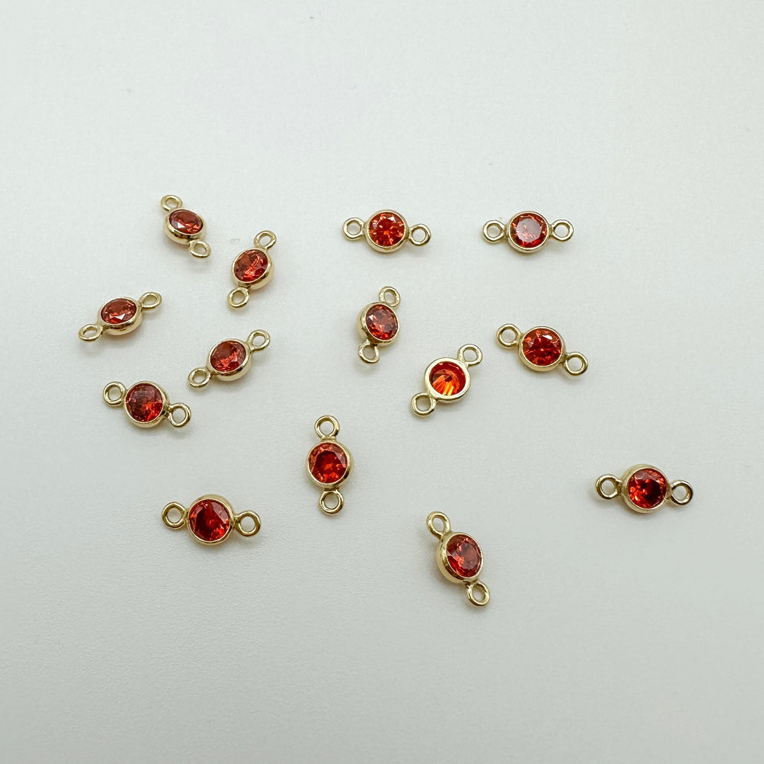 3mm GF birthstone connector / permanent jewelry supplies3mm GF birthstone connector / permanent jewelry supplies