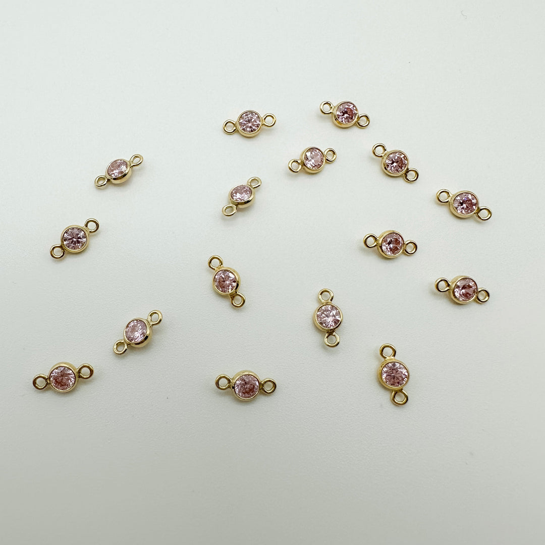 3mm GF birthstone connector / permanent jewelry supplies