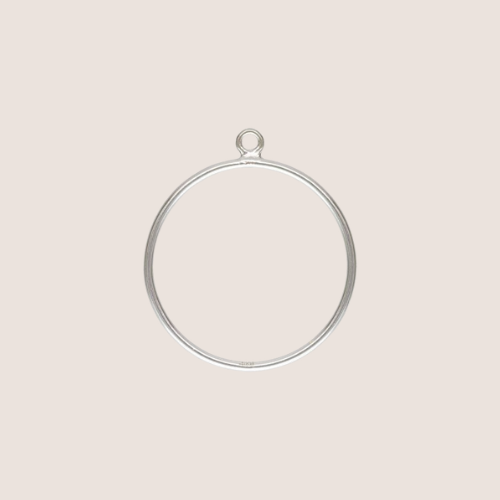 Open Circle Drop Charm