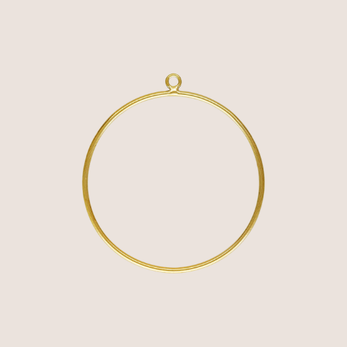 Open Circle Drop Charm