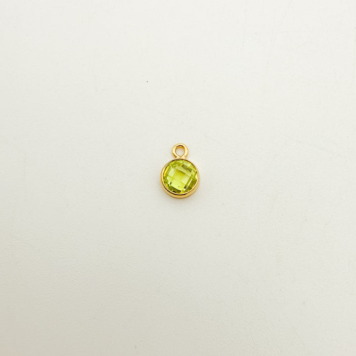 4mm Double-Sided CZ Birthstone Drop Charms