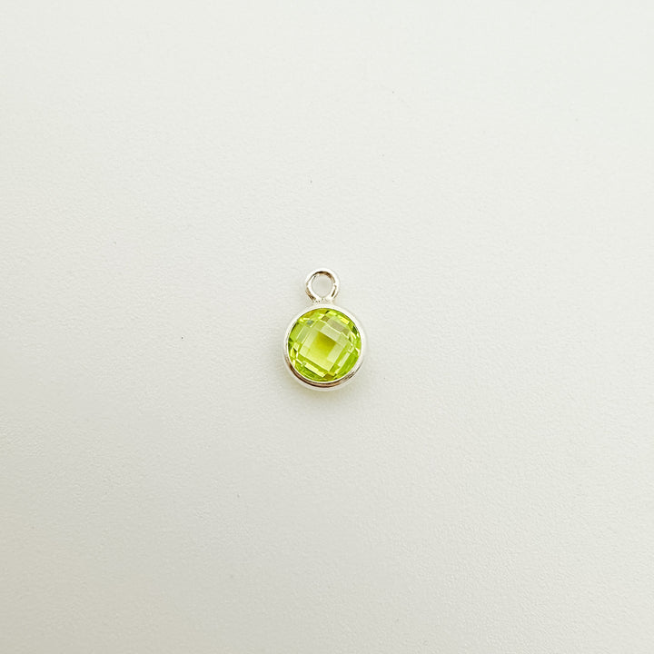 4mm Double-Sided CZ Birthstone Drop Charms