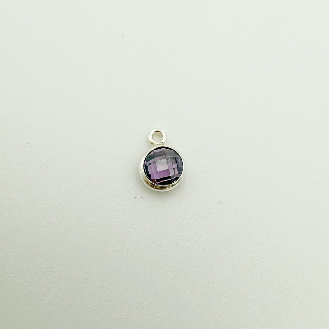 4mm Double-Sided CZ Birthstone Drop Charms