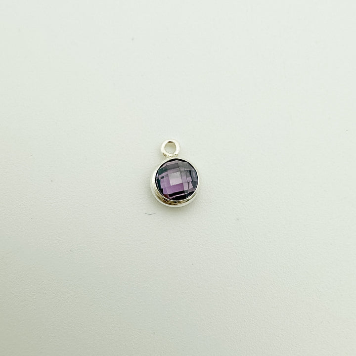 4mm Double-Sided CZ Birthstone Drop Charms