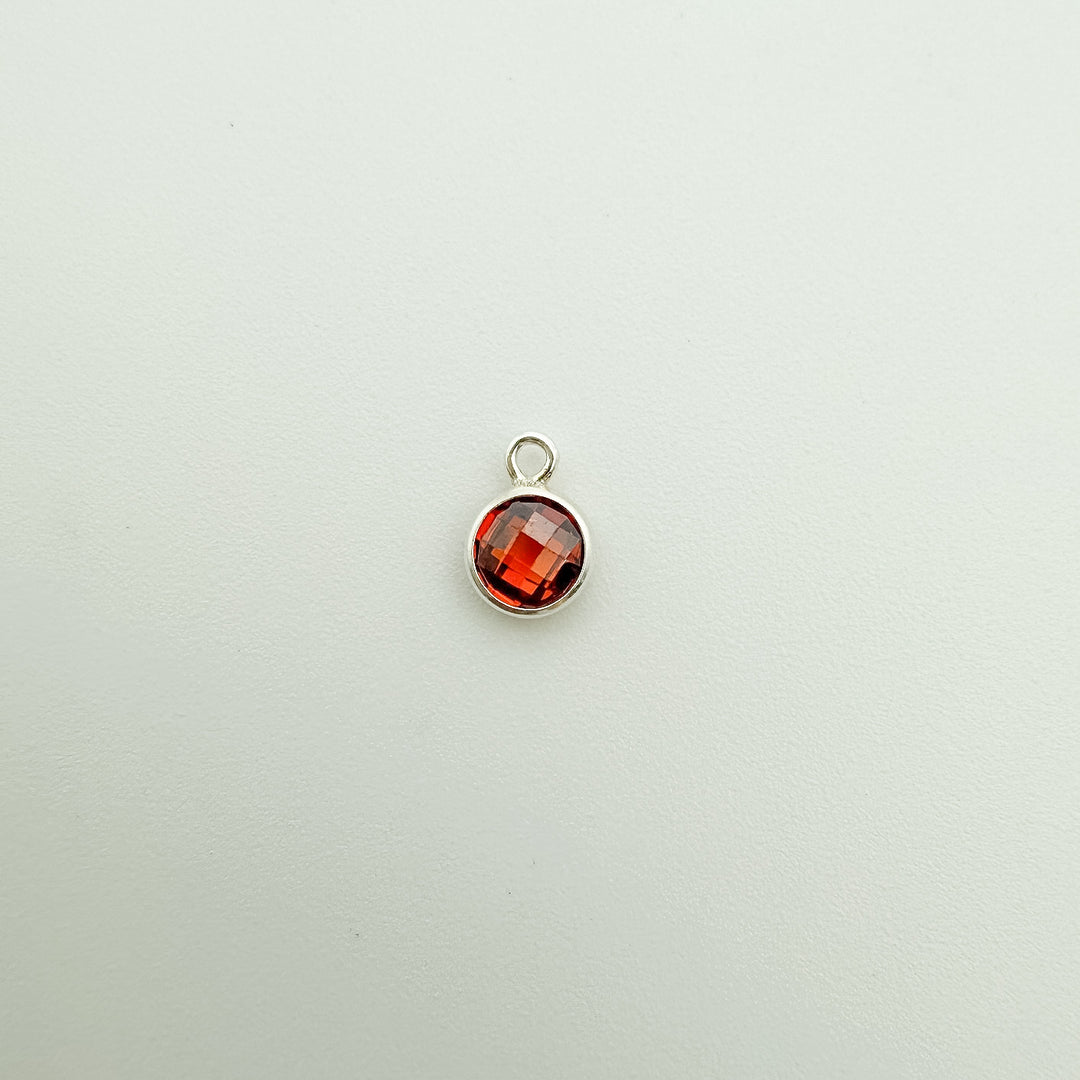 4mm Double-Sided CZ Birthstone Drop Charms