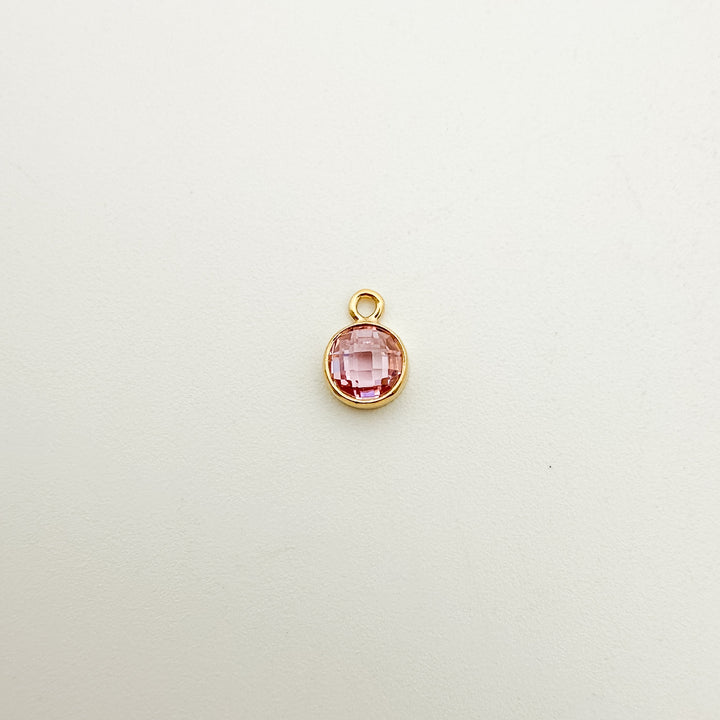 4mm Double-Sided CZ Birthstone Drop Charms