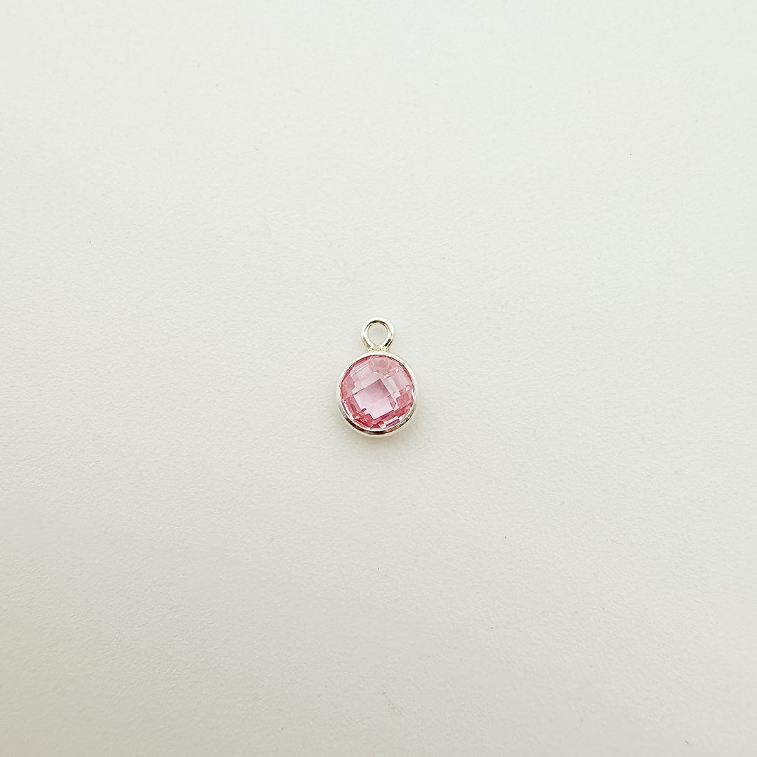 4mm Double-Sided CZ Birthstone Drop Charms