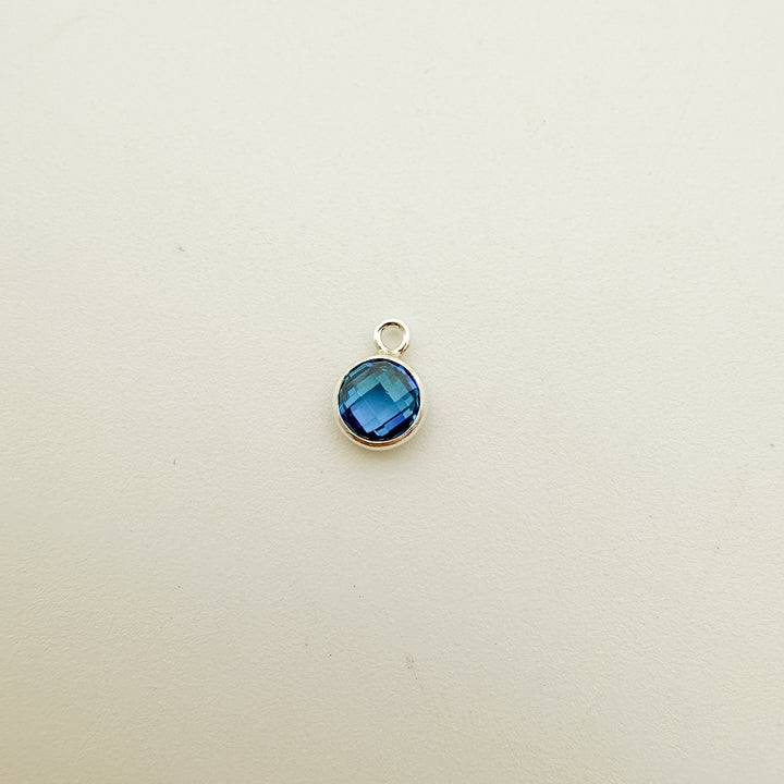 4mm Double-Sided CZ Birthstone Drop Charms