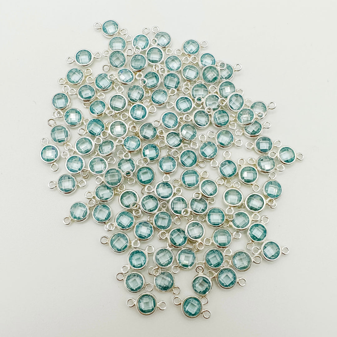 4mm Double-Sided CZ Birthstone Connectors