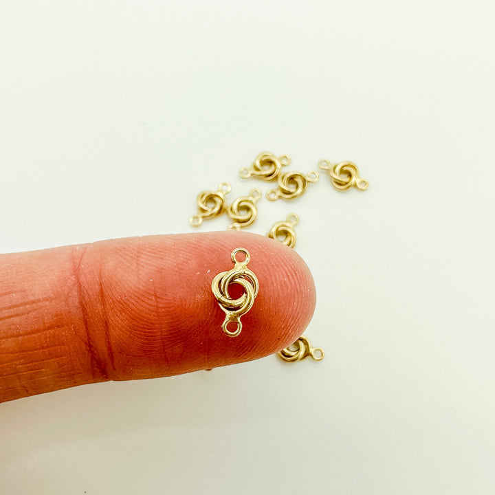 gold filled knot connector 5mm / permanent jewelry supplies / permanent jewelry charm