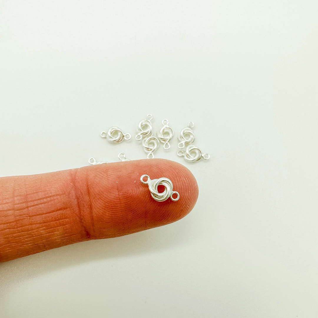 sterling silver knot connector 5mm / permanent jewelry supplies / permanent jewelry charm