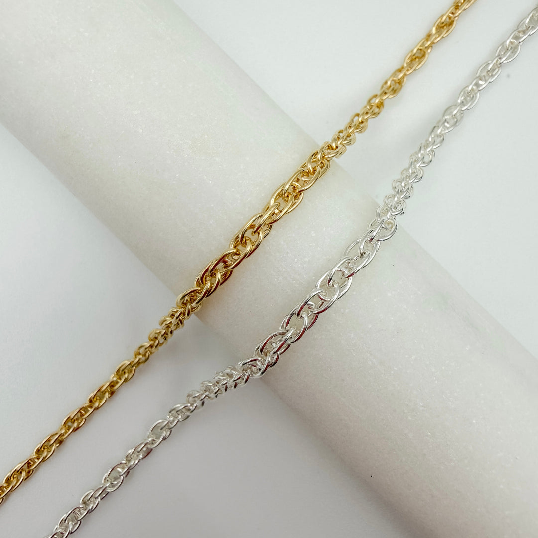 chunky rope, chain, gold filled, sterling silver, chunky chain, permanent jewelry, michigan jewelry
