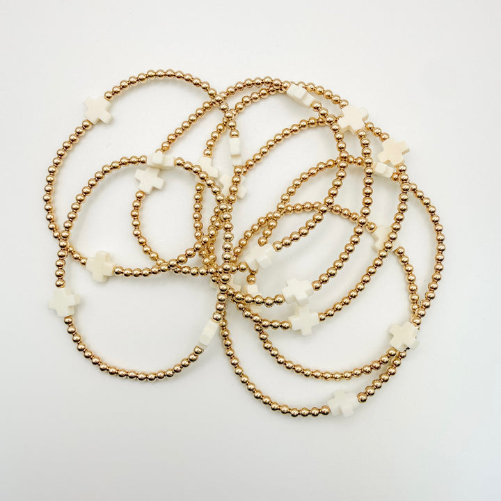 Cross Beaded Bracelet