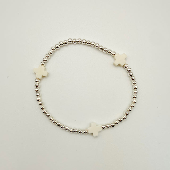 Cross Beaded Bracelet