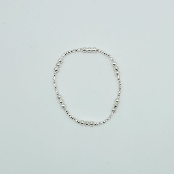 Patterned Round Bead Bracelet