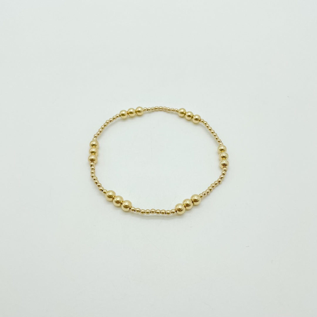 Patterned Round Bead Bracelet