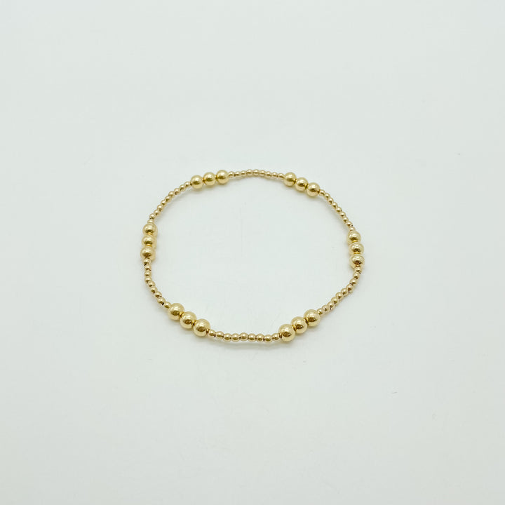 Patterned Round Bead Bracelet