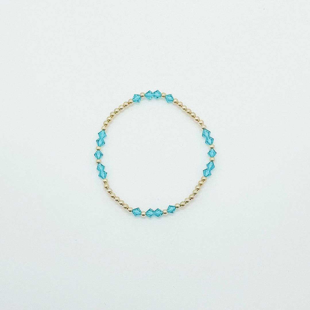 Patterned Birthstone Bracelet