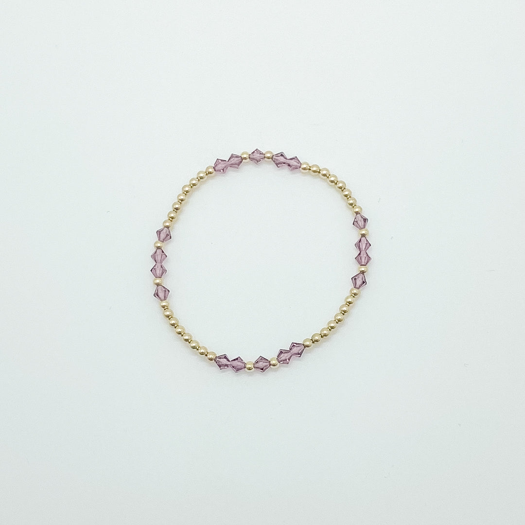 Patterned Birthstone Bracelet