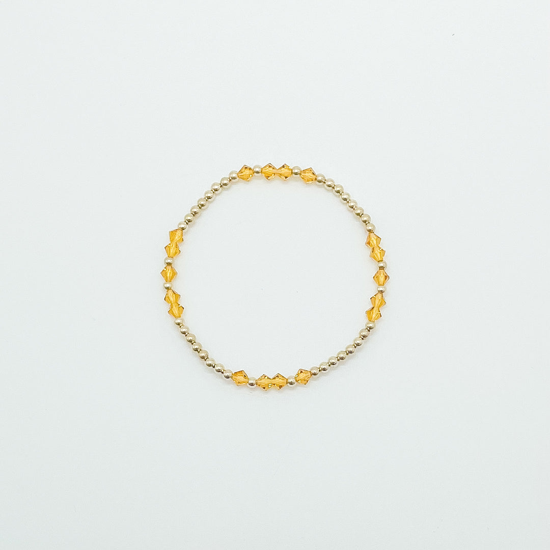 Patterned Birthstone Bracelet