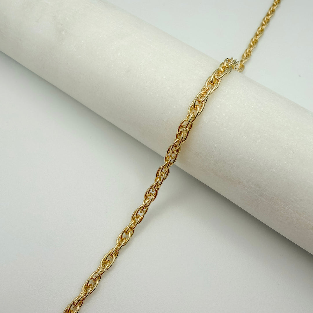 chunky rope, chain, gold filled, sterling silver, chunky chain, permanent jewelry, michigan jewelry