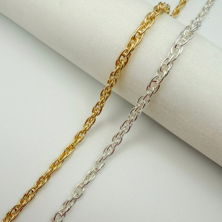 chunky rope, chain, gold filled, sterling silver, chunky chain, permanent jewelry, michigan jewelry