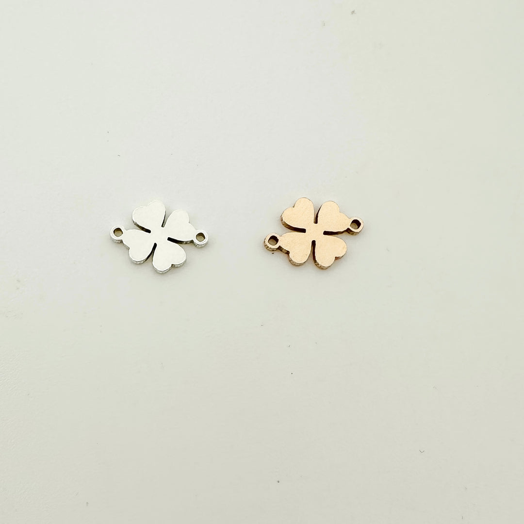 clover connector, gold filled clover charm, gold filled clover connector, st. patrick's day charm, gold filled charms, permanent jewelry connectors