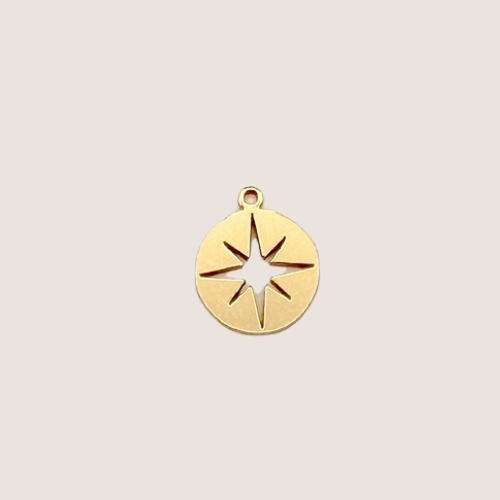 compass gold filled jewelry charm gold traveler