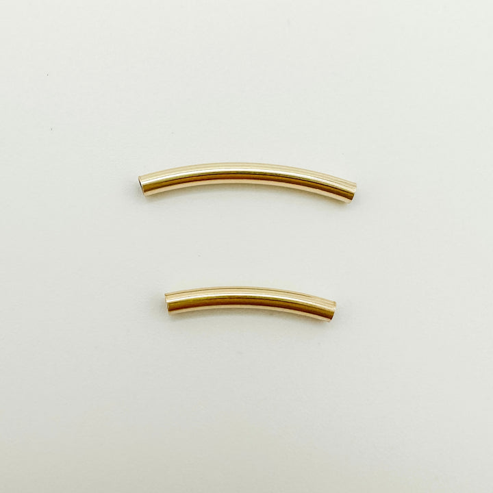 Curved Tube Beads 15mm