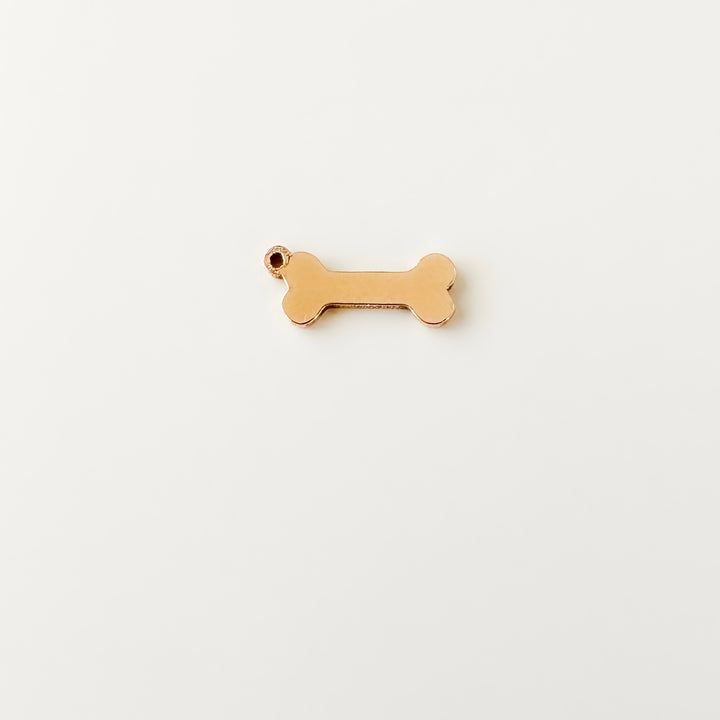 gold filled connectors, gold filled charms, permanent jewelry charms, permanent jewelry supplies, dog bone charm