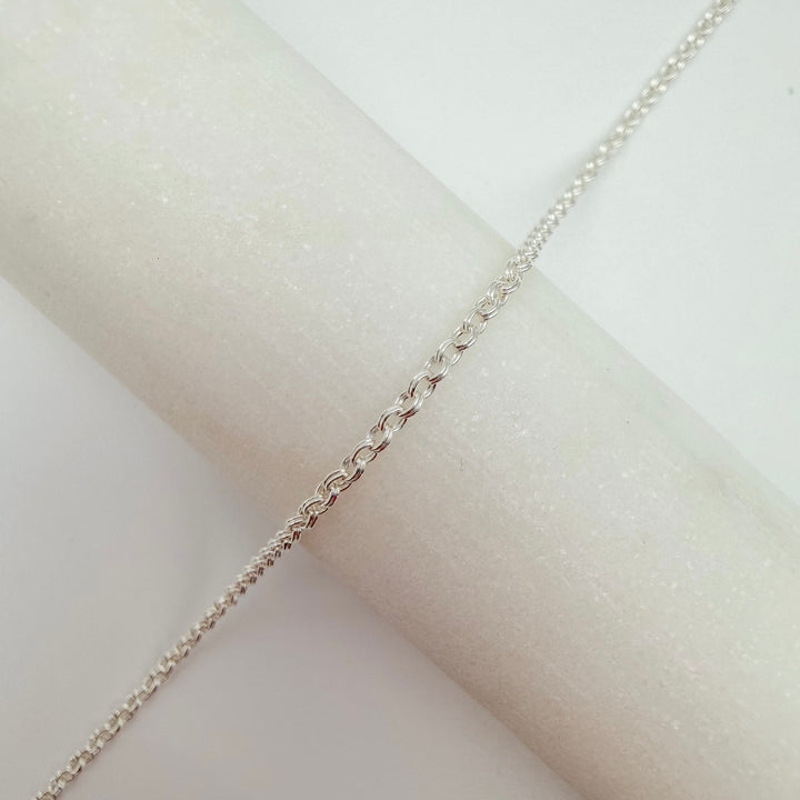 double rolo, chain, gold filled, sterling silver, dainty chain, permanent jewelry, michigan jewelry