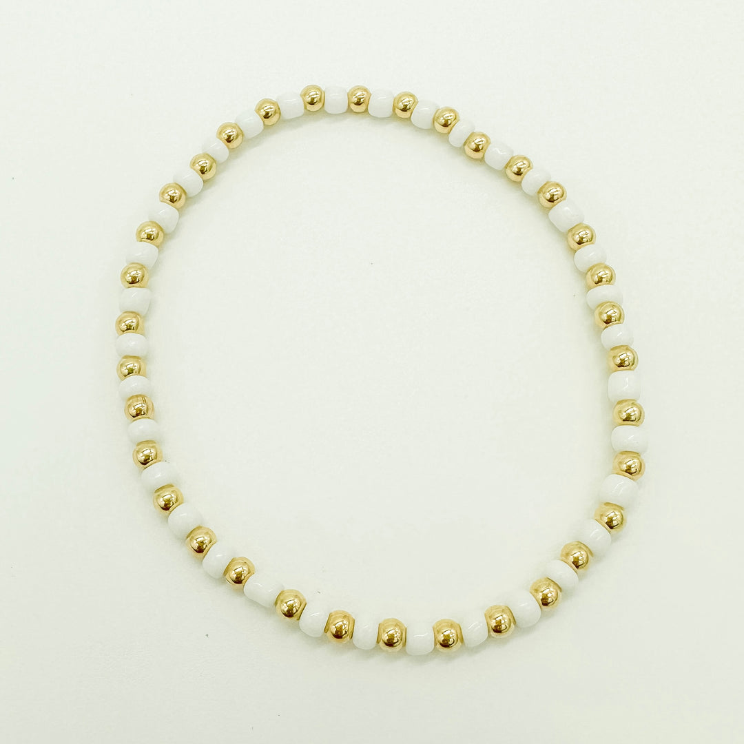 gold filled beaded bracelet / gold filled bracelet / beaded bracelet / handmade bracelet / wholesale gold filled bracelet