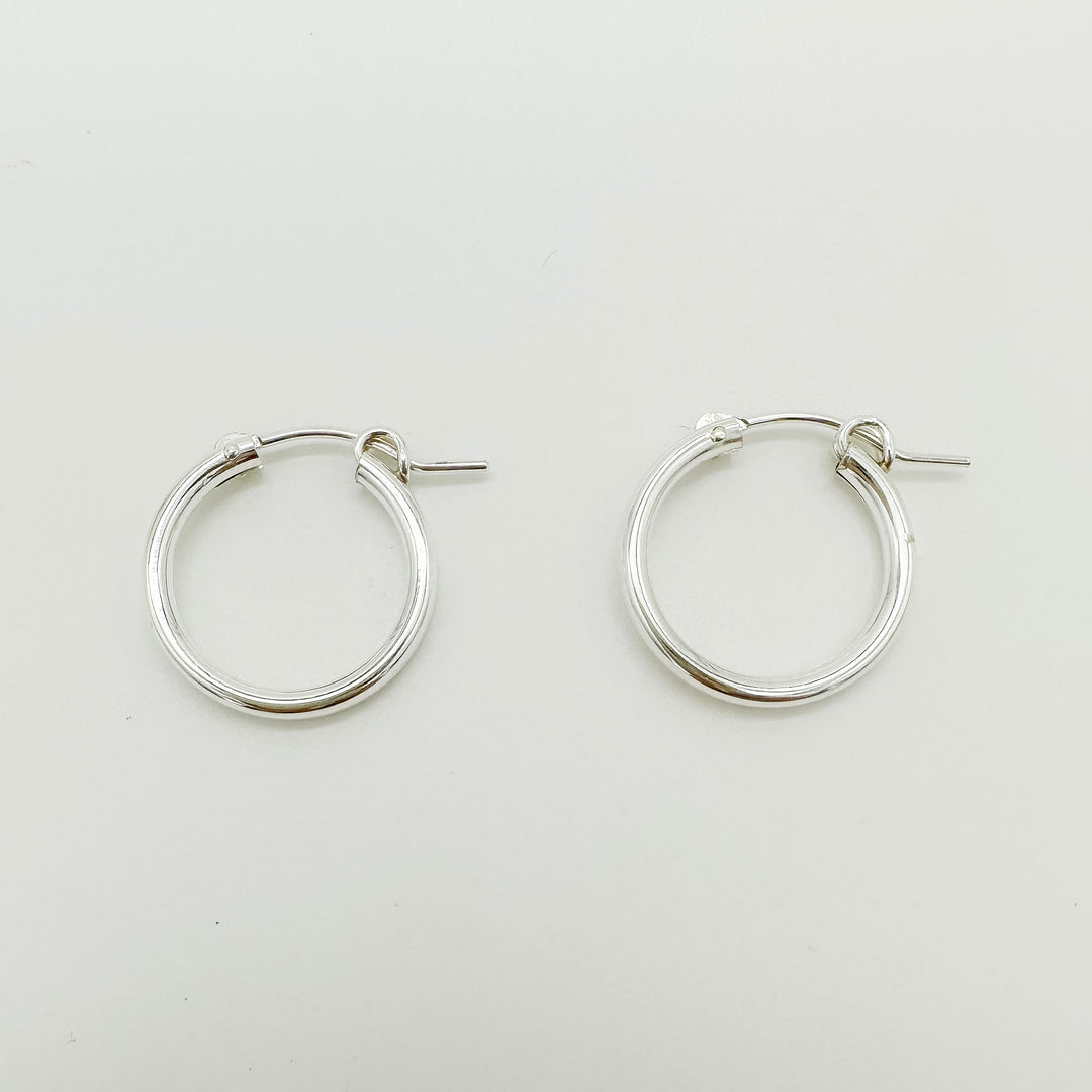 gold filled everyday hoops / essbe jewelry supply / hoops for everyday / sterling silver hoop earrings