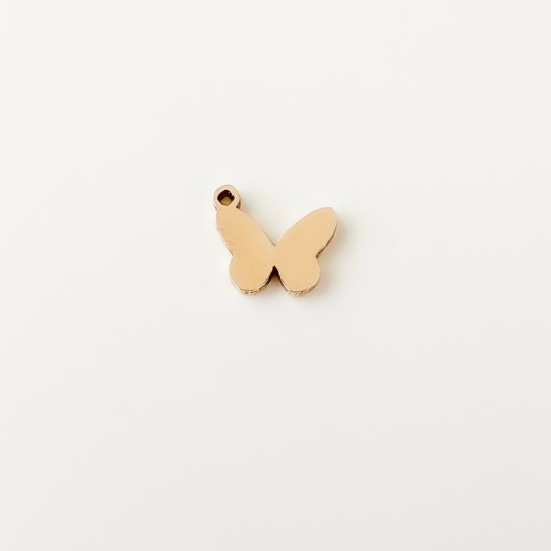 gold filled charm, permanent jewelry charm, gold filled butterfly charm, gold filled connector, permanent jewelry supplies