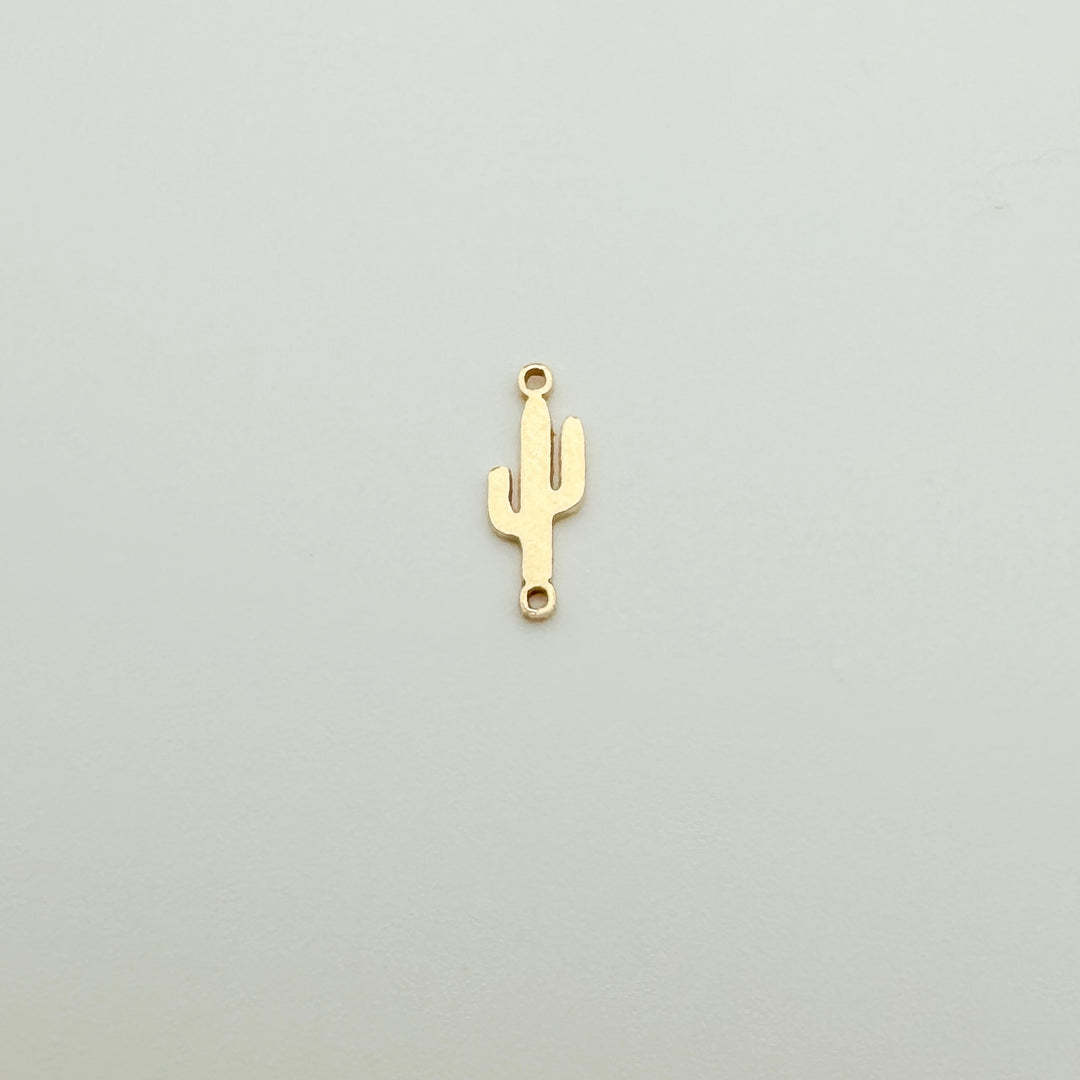 cactus connector, gold filled cactus connector, desert connector, bachelorette connector, permanent jewelry connectors