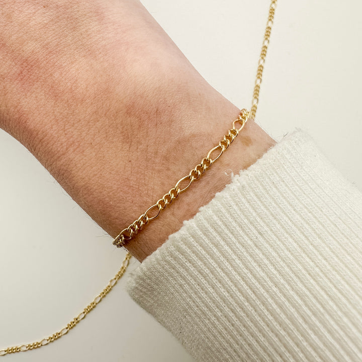 gold filled chain, 14k gold filled chain, figaro chain, gold filled figaro chain, wholesale figaro chain