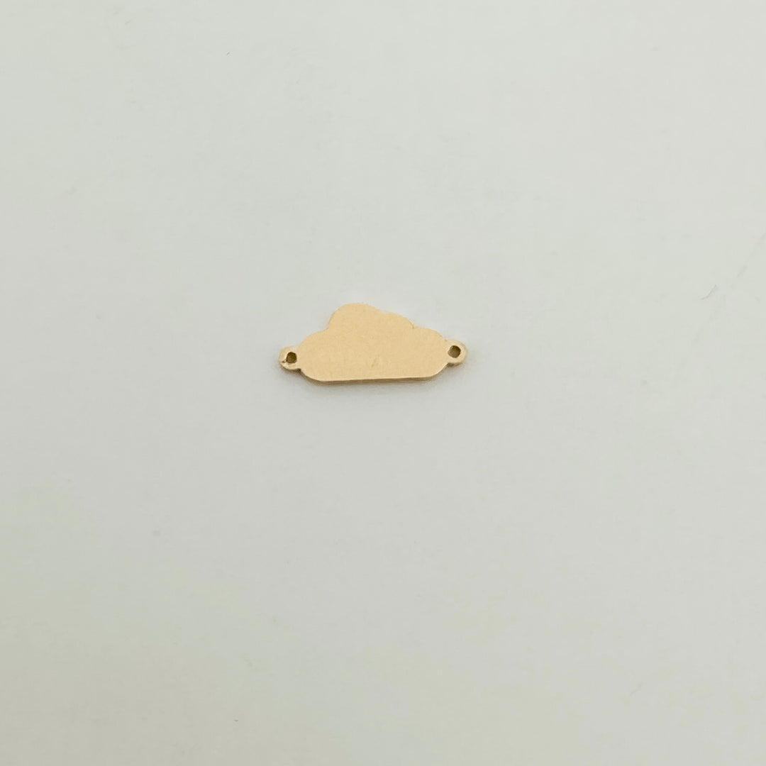 gold filled cloud connector, gold filled connectors, permanent jewelry connectors, essbe jewelry supply, permanent jewelry supplier, cloud charm, cloud connector, sterling silver cloud charm