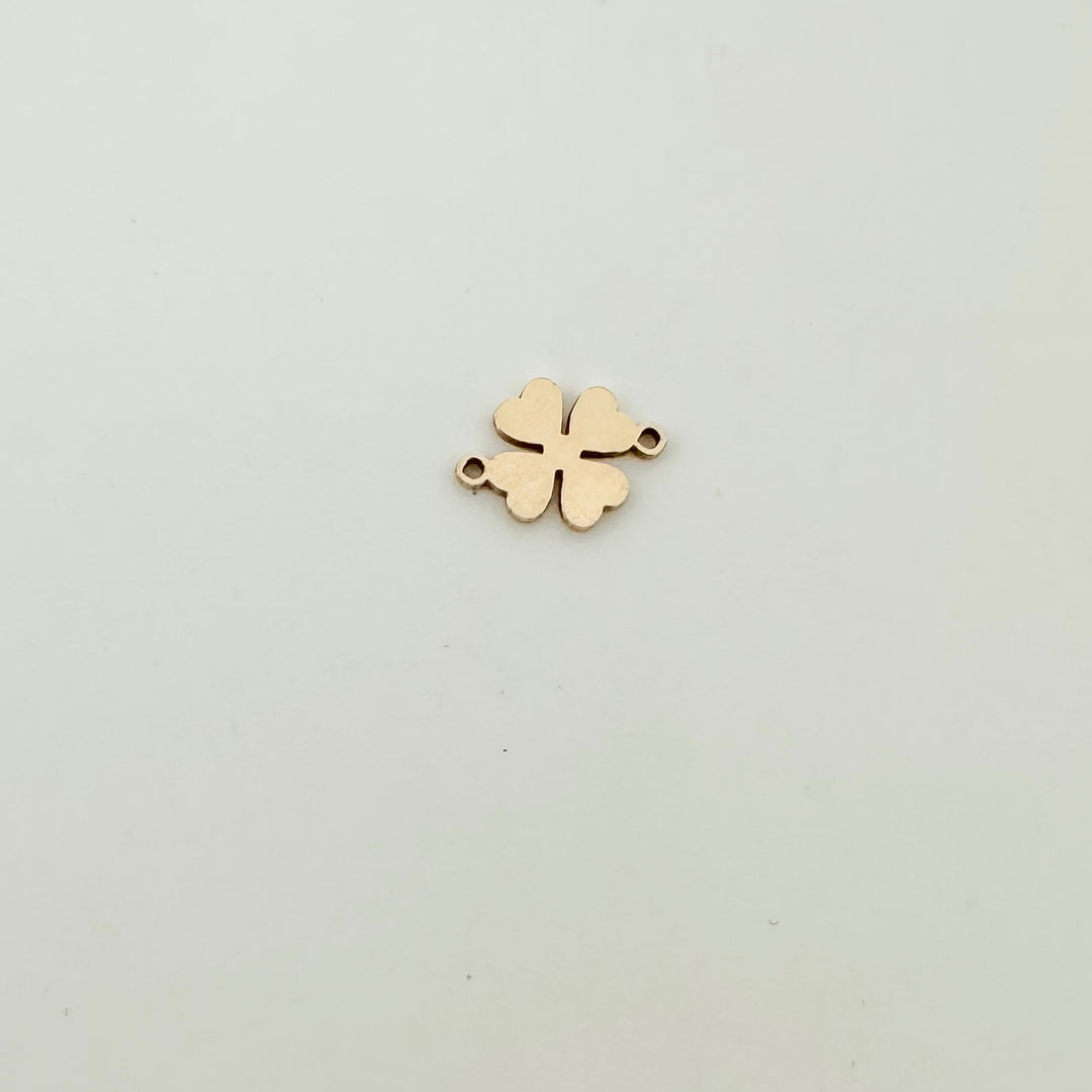 clover connector, gold filled clover charm, gold filled clover connector, st. patrick's day charm, gold filled charms, permanent jewelry connectors