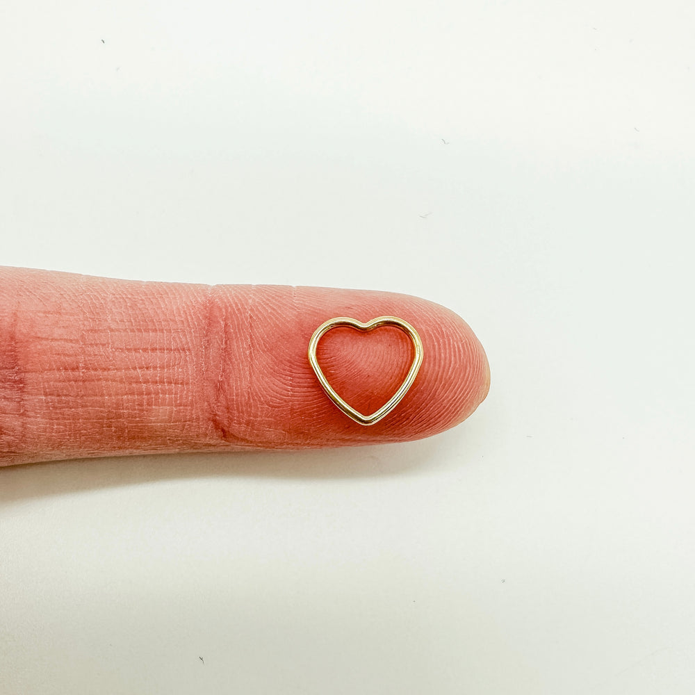 gold filled heart connector, permanent jewelry connector, permanent jewelry supplies, connectors, bracelet connector