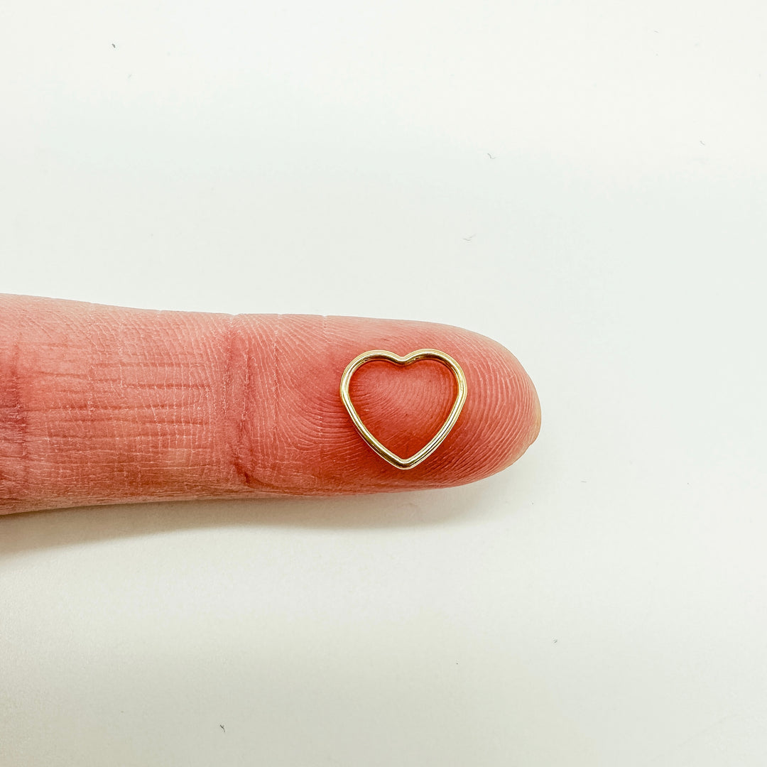 gold filled heart connector, permanent jewelry connector, permanent jewelry supplies, connectors, bracelet connector