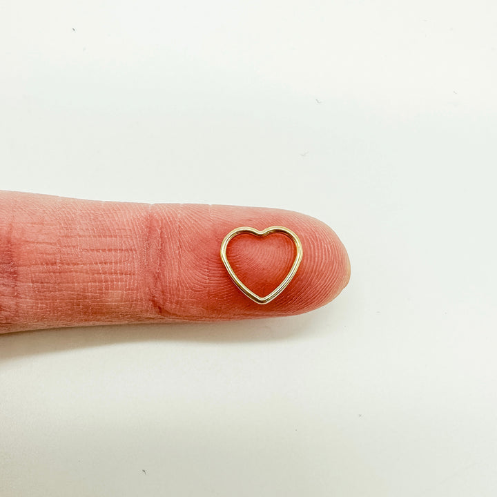 gold filled heart connector, permanent jewelry connector, permanent jewelry supplies, connectors, bracelet connector